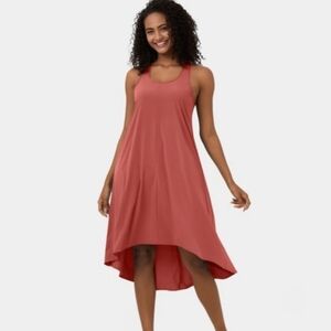 Halara Breezeful Backless Racerback Side Pocket High Low Flowy Mid